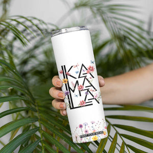 Kamala 2024 Skinny Tumbler Madam President Wild Flower Harris Supporter TB09 Print Your Wear