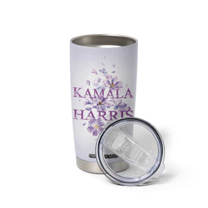 Kamala 2024 Tumbler Cup US Madam President Flower Harris Supporter TB09 Print Your Wear
