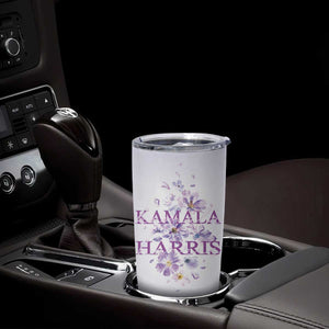 Kamala 2024 Tumbler Cup US Madam President Flower Harris Supporter TB09 Print Your Wear