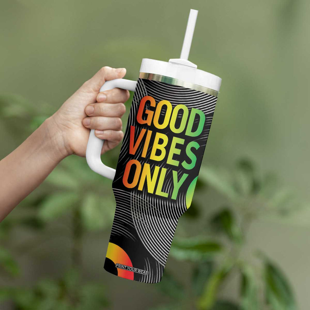 Jamaica Reggae Reggae Tumbler With Handle Good Vibe Only TB09 Print Your Wear
