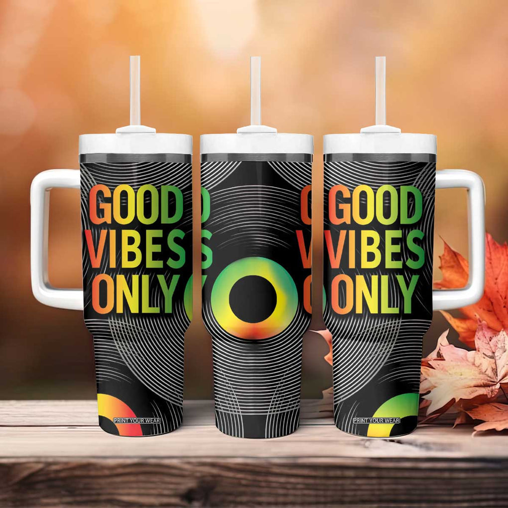 Jamaica Reggae Reggae Tumbler With Handle Good Vibe Only TB09 Print Your Wear