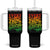 Jamaica Reggae Tumbler With Handle Every Little Thing Gonna Be Alright Good Vibes TB09 One Size: 40 oz Black Print Your Wear
