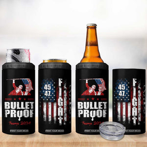 Trump 2024 Bulletproof 4 in 1 Can Cooler Tumbler US President 45 47 America Flag TB09 Print Your Wear