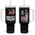 Trump 2024 Bulletproof Tumbler With Handle US President 45 47 America Flag TB09 One Size: 40 oz Black Print Your Wear