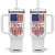 Outlaw Hillbilly 2024 Tumbler With Handle Vote For Trump Vance America Flag TB09 One Size: 40 oz White Print Your Wear