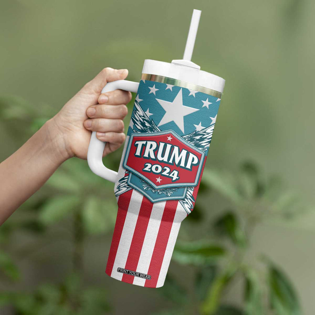Trump 2024 Tumbler With Handle US President 45 47 America Flag TB09 Print Your Wear