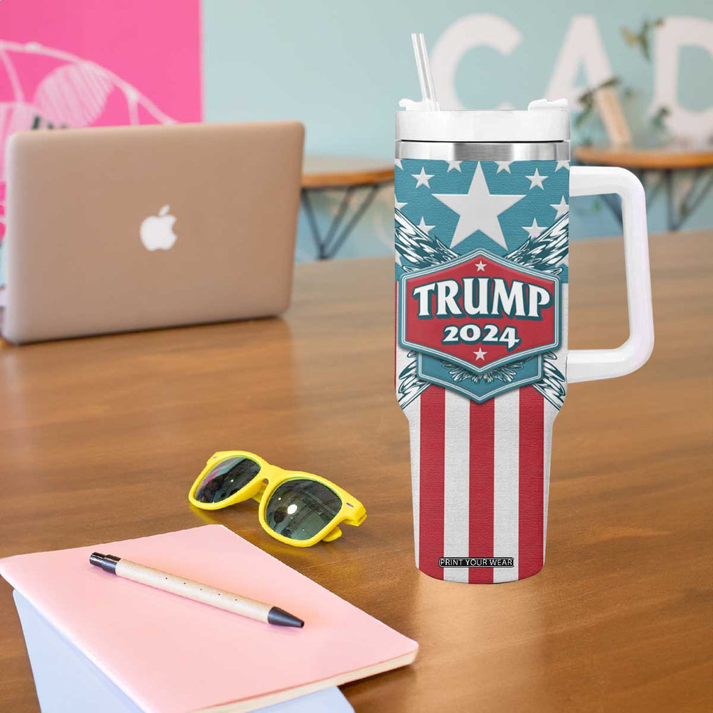 Trump 2024 Tumbler With Handle US President 45 47 America Flag TB09 Print Your Wear