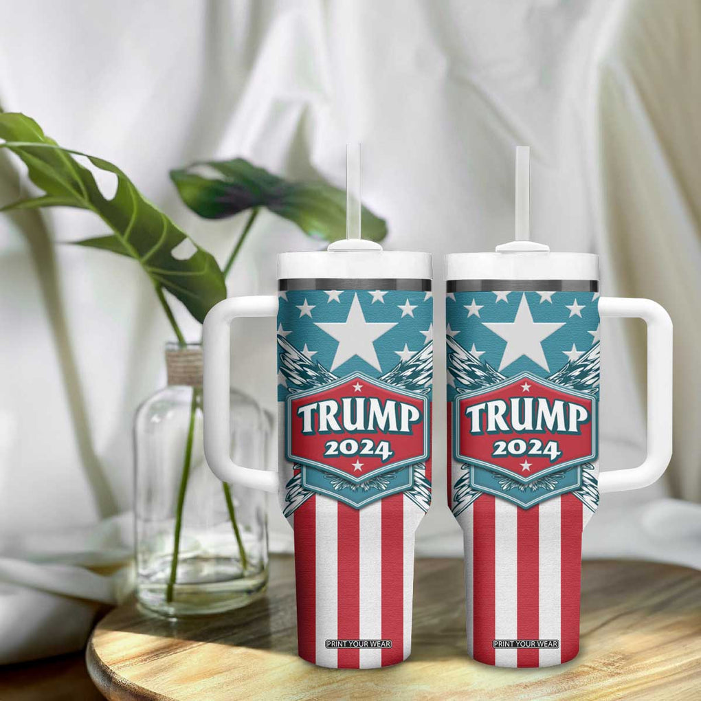 Trump 2024 Tumbler With Handle US President 45 47 America Flag TB09 Print Your Wear