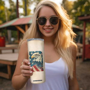 Trump Vance 2024 Skinny Tumbler US President 45 47 Eagle American Flag TB09 Print Your Wear