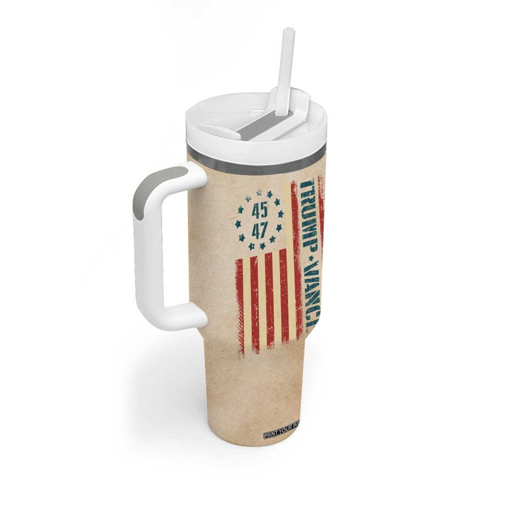Trump Vance 2024 Tumbler With Handle US President 45 47 Eagle American Flag TB09 Print Your Wear