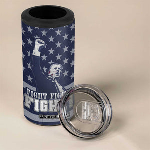 Trump 2024 4 in 1 Can Cooler Tumbler Legend Never Die Fight For America Flag TB09 Print Your Wear