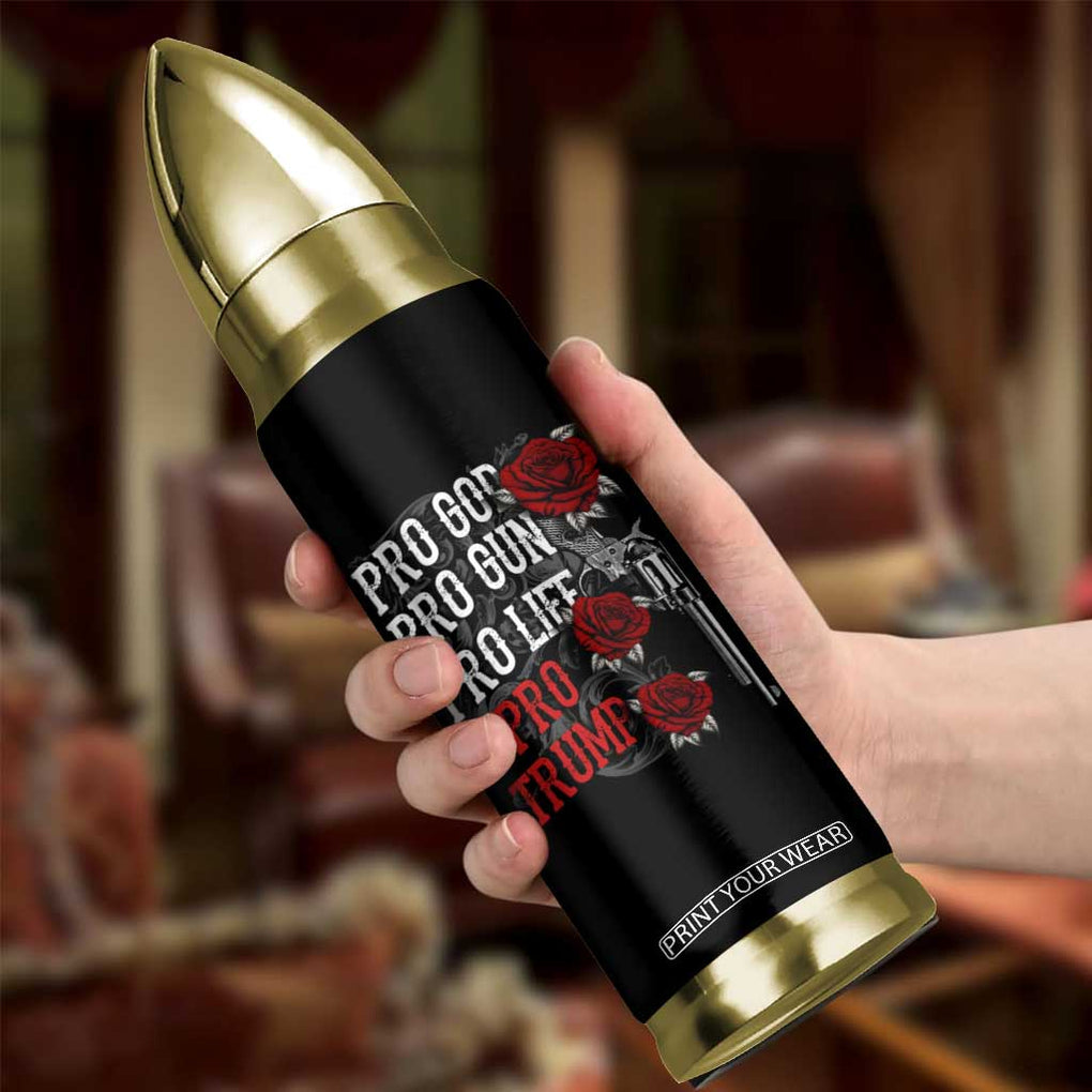 Trump Support Bullet Tumbler Pro God Gun Life Pro Trump 2024 TB09 Print Your Wear