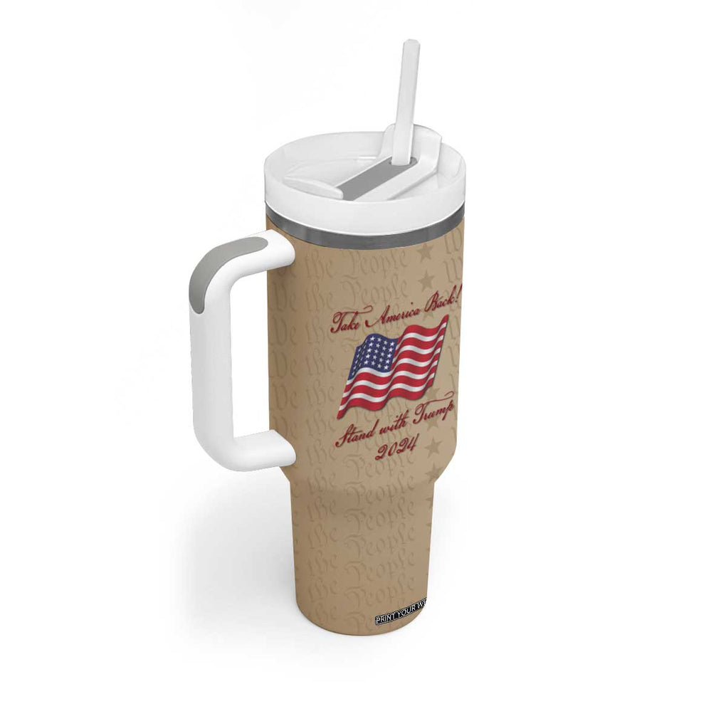 Trump 2024 Tumbler With Handle Take America Back Stand With Trump TB09 Print Your Wear