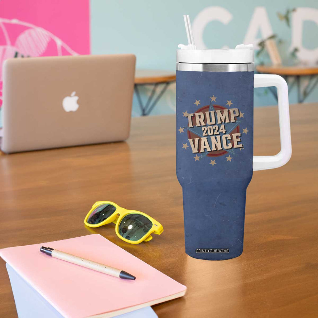 Trump Vance 2024 Tumbler With Handle Stand With Trump US President Election TB09 Print Your Wear