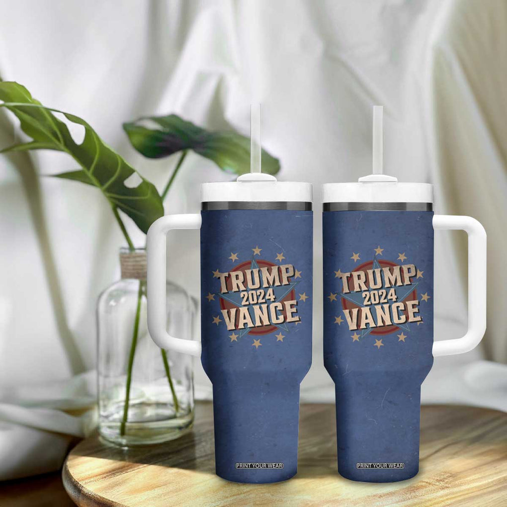Trump Vance 2024 Tumbler With Handle Stand With Trump US President Election TB09 Print Your Wear