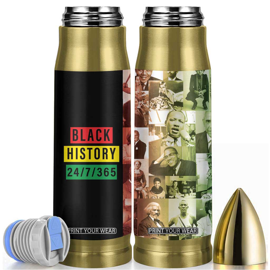 Black Pride Bullet Tumbler Black History 24/7/365 Melanin Civil Rights Leaders TB09 Black Pride Print Your Wear