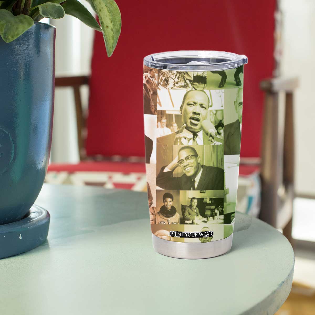 Black Pride Tumbler Cup Black History 24/7/365 Melanin Civil Rights Leaders TB09 Print Your Wear