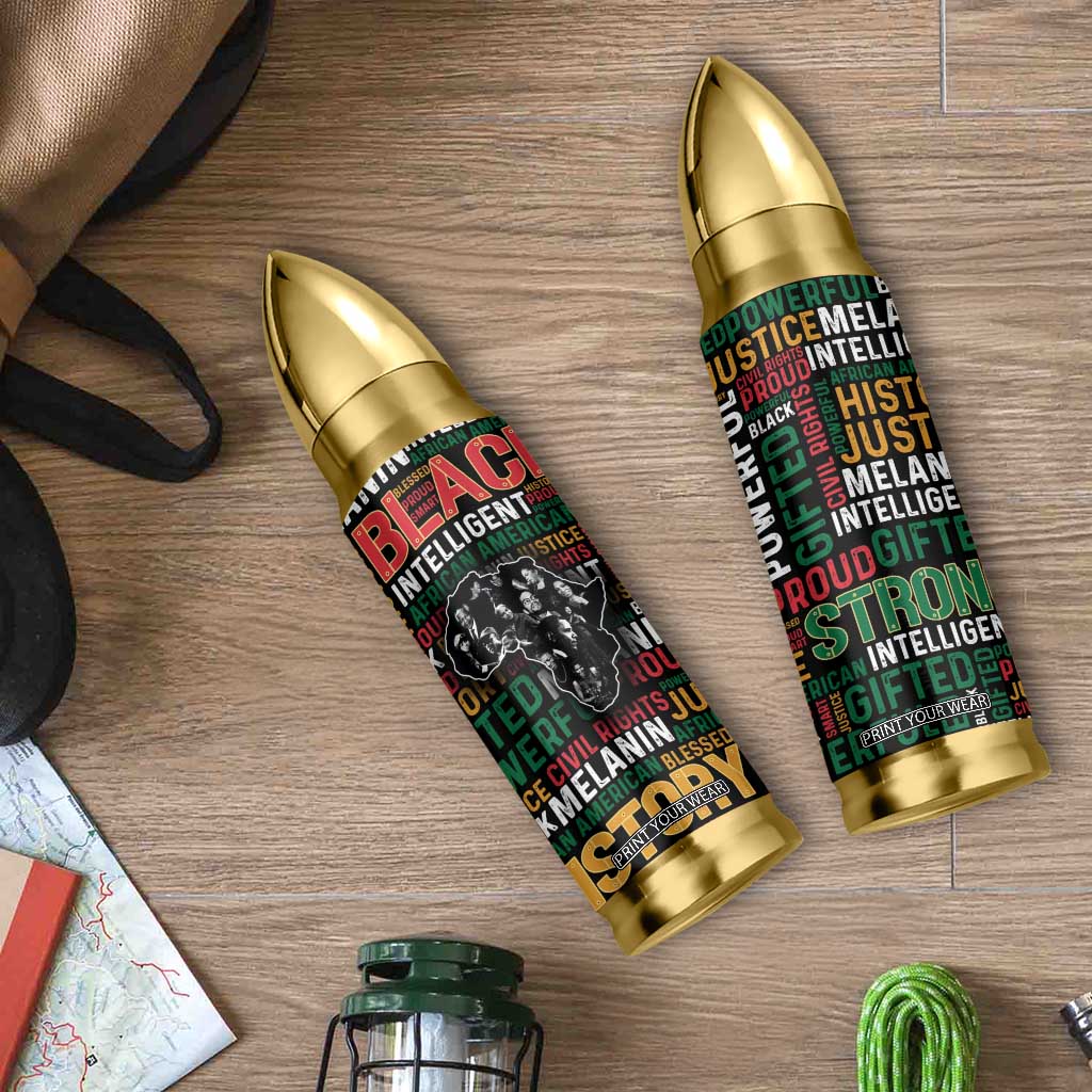 Black History Leaders Bullet Tumbler MLK Malcolm X Obama Nelson Civil Rights Leaders Melanin African Pride TB09 Print Your Wear
