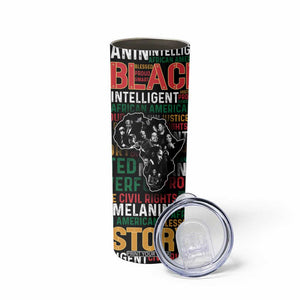 Black History Leaders Skinny Tumbler MLK Malcolm X Obama Nelson Civil Rights Leaders Melanin African Pride TB09 Print Your Wear