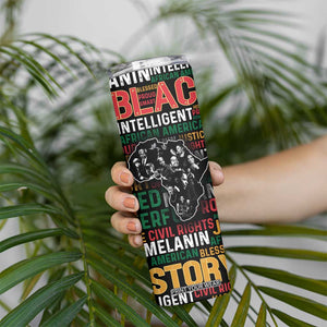 Black History Leaders Skinny Tumbler MLK Malcolm X Obama Nelson Civil Rights Leaders Melanin African Pride TB09 Print Your Wear