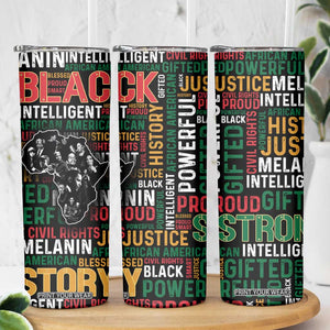 Black History Leaders Skinny Tumbler MLK Malcolm X Obama Nelson Civil Rights Leaders Melanin African Pride TB09 Print Your Wear