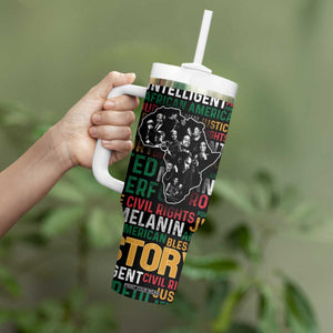 Black History Leaders Tumbler With Handle MLK Malcolm X Obama Nelson Civil Rights Leaders Melanin African Pride TB09 Print Your Wear