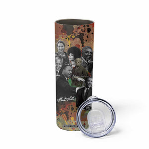 Black History Skinny Tumbler MLK Obama Kamala Malcolm X Harriet James Baldwin Black Pride TB09 Print Your Wear