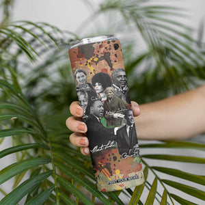 Black History Skinny Tumbler MLK Obama Kamala Malcolm X Harriet James Baldwin Black Pride TB09 Print Your Wear