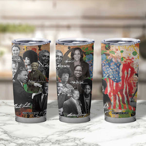 Black History Tumbler Cup MLK Obama Kamala Malcolm X Harriet James Baldwin Black Pride TB09 Print Your Wear