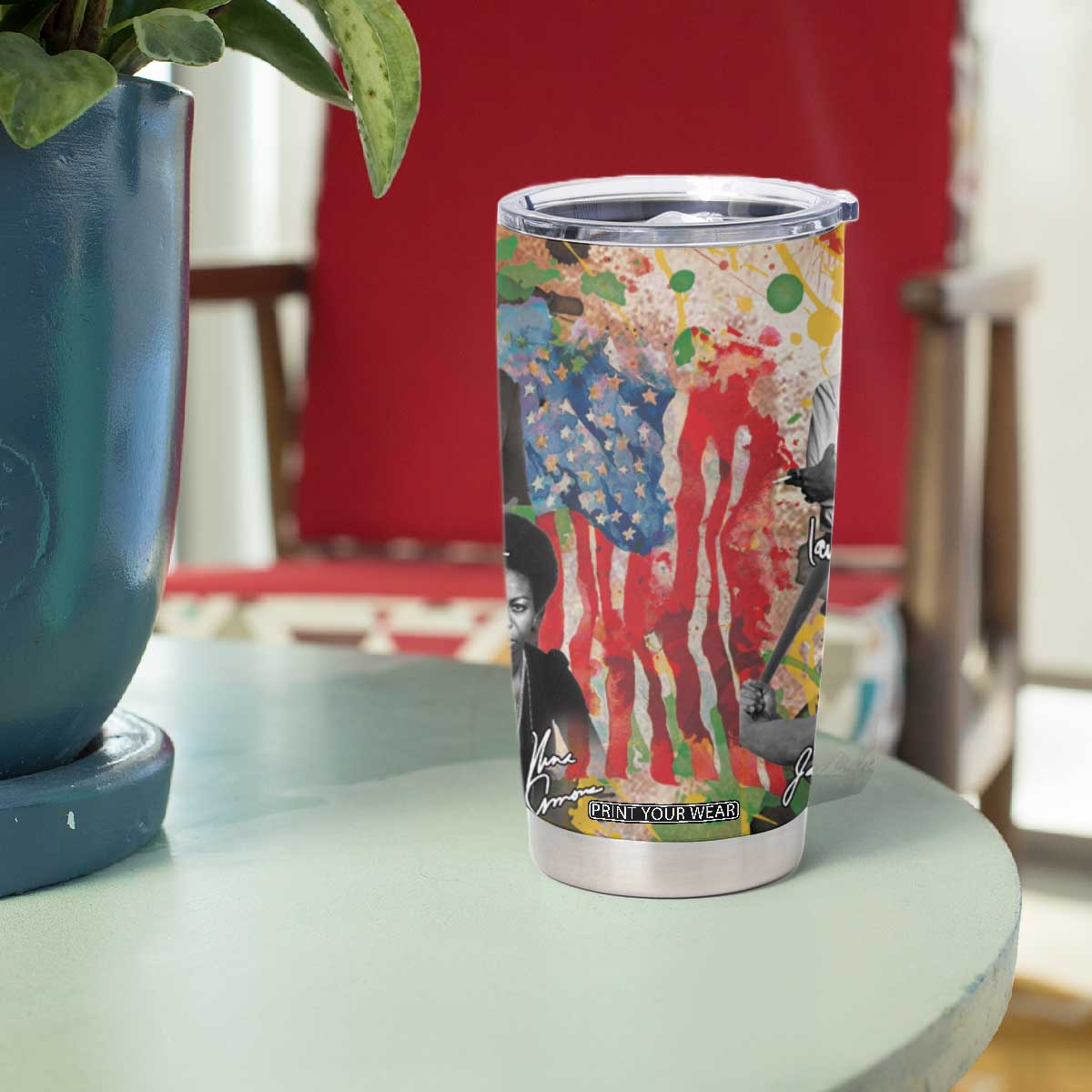 Black History Tumbler Cup MLK Obama Kamala Malcolm X Harriet James Baldwin Black Pride TB09 Print Your Wear