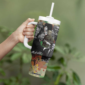 Black History Tumbler With Handle MLK Obama Kamala Malcolm X Harriet James Baldwin Black Pride TB09 Print Your Wear