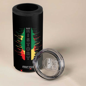 Black History 4 in 1 Can Cooler Tumbler Dream Like Martin Lead Like Harriet Fight Like Malcolm Black Pride TB09 Print Your Wear