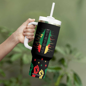 Black History Tumbler With Handle Dream Like Martin Lead Like Harriet Fight Like Malcolm Black Pride TB09 Print Your Wear