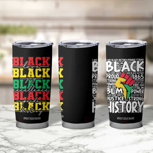 Black Pride Tumbler Cup Black Love Joy Excellence Pride BLM Black History TB09 Print Your Wear