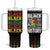 Black Pride Tumbler With Handle Black Love Joy Excellence Pride BLM Black History TB09 One Size: 40 oz Black Print Your Wear