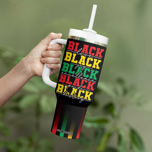 Black Pride Tumbler With Handle Black Love Joy Excellence Pride BLM Black History TB09 Print Your Wear