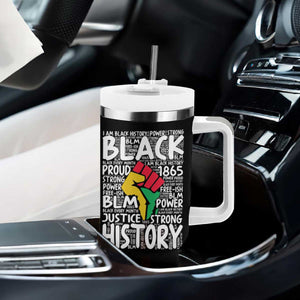 Black Pride Tumbler With Handle Black Love Joy Excellence Pride BLM Black History TB09 Print Your Wear