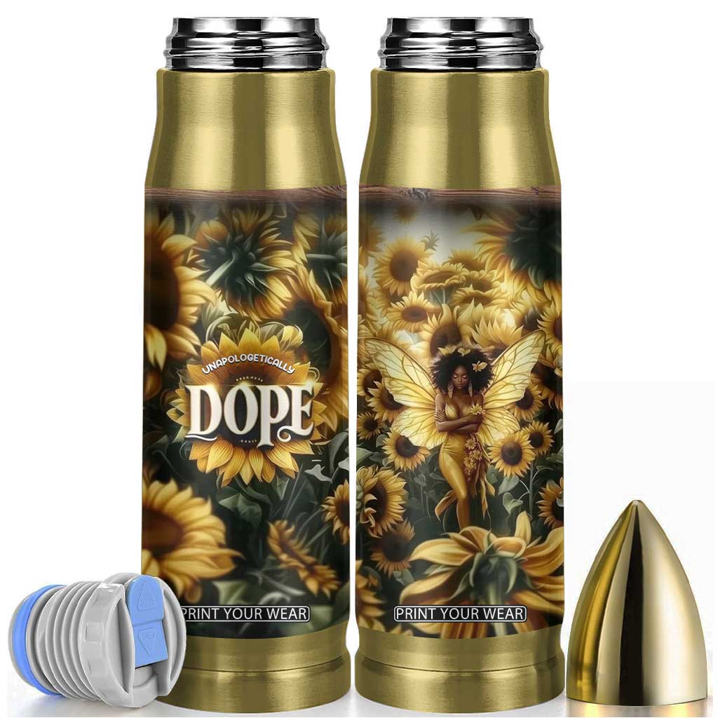 Black Women Bullet Tumbler Unapologetically Dope Pretty Melanin Pride TB09 Sunflower Print Your Wear