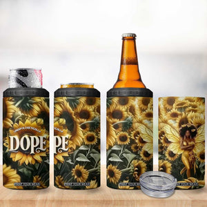 Black Women 4 in 1 Can Cooler Tumbler Unapologetically Dope Pretty Melanin Pride TB09 Print Your Wear