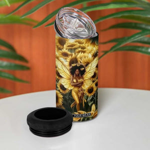 Black Women 4 in 1 Can Cooler Tumbler Unapologetically Dope Pretty Melanin Pride TB09 Print Your Wear