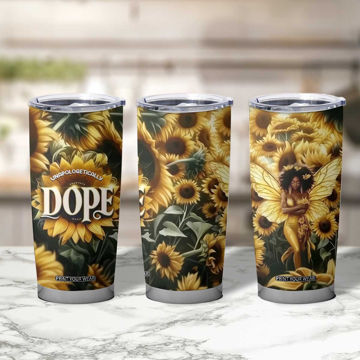 Black Women Tumbler Cup Unapologetically Dope Pretty Melanin Pride TB09 Print Your Wear