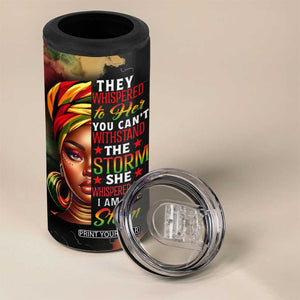 Black Women 4 in 1 Can Cooler Tumbler Confident Strong She Is Me Gift For Her TB09 Print Your Wear