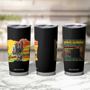 Black Women Tumbler Cup Black Queen Nutrition Facts Gift for Her TB09 Print Your Wear