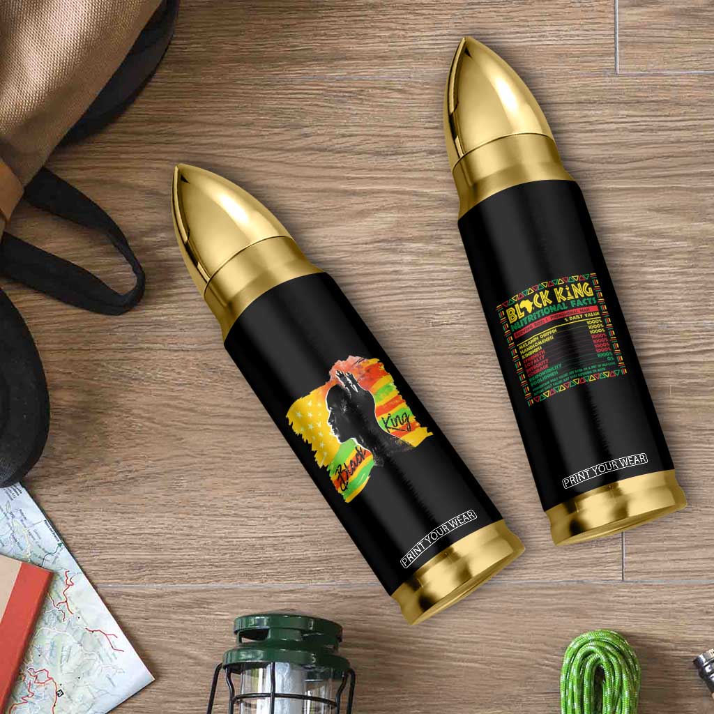 Black King Bullet Tumbler African American Man Pride Gift for Him TB09 Print Your Wear