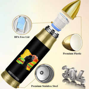 Black King Bullet Tumbler African American Man Pride Gift for Him TB09 Print Your Wear