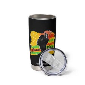 Black King Tumbler Cup African American Man Pride Gift for Him TB09 Print Your Wear