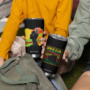 Black King Tumbler Cup African American Man Pride Gift for Him TB09 Print Your Wear