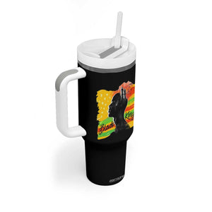 Black King Tumbler With Handle African American Man Pride Gift for Him TB09 Print Your Wear