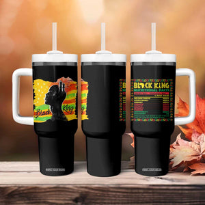 Black King Tumbler With Handle African American Man Pride Gift for Him TB09 Print Your Wear