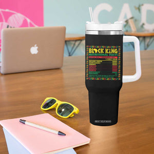 Black King Tumbler With Handle African American Man Pride Gift for Him TB09 Print Your Wear